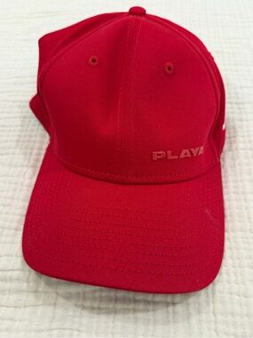 Playa Red Baseball Cap — Classic Curved Hat